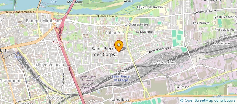 localisation de l'entreprise MONSIEUR MAXIME FABY  SAINT-PIERRE-DES-CORPS