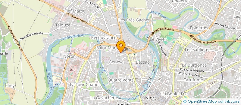 localisation de l'entreprise MONSIEUR MAXIME FAUCHEUX  NIORT