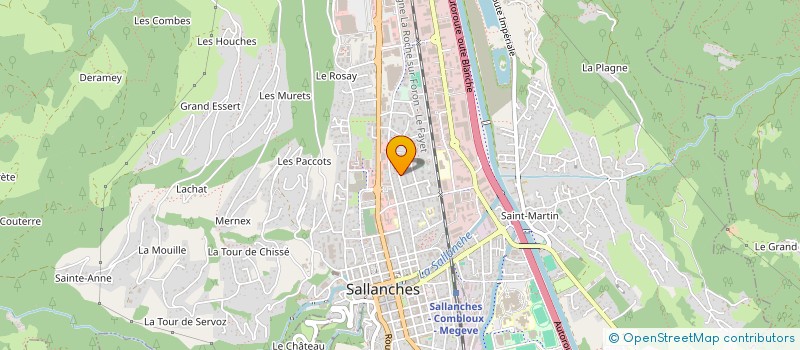 localisation de l'entreprise MONSIEUR MAXIME FAURE  SALLANCHES