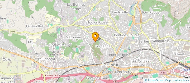 localisation de l'entreprise MONSIEUR MAXIME FAVRESSE à TOULON