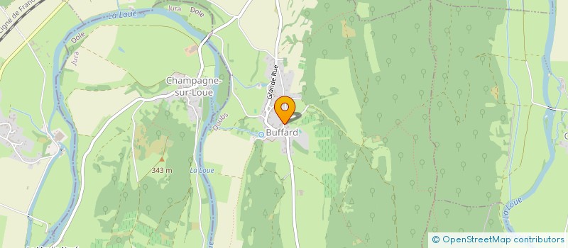 localisation de l'entreprise MONSIEUR MAXIME FERAUGE  BUFFARD