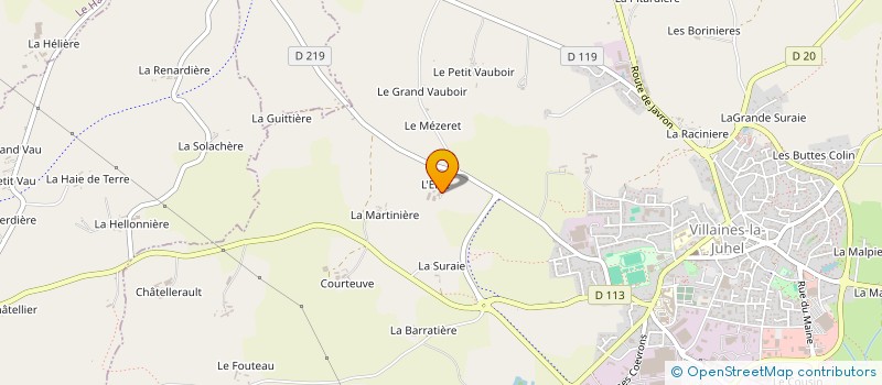 localisation de l'entreprise MONSIEUR MAXIME FERRE à VILLAINES-LA-JUHEL