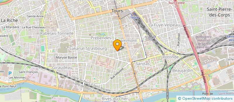 localisation de l'entreprise MONSIEUR MAXIME FEUGAS  TOURS