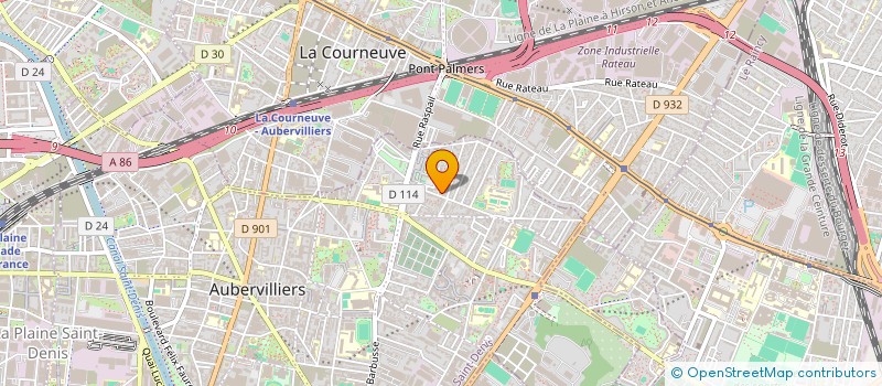 localisation de l'entreprise MONSIEUR MAXIME FEUTRIE  AUBERVILLIERS