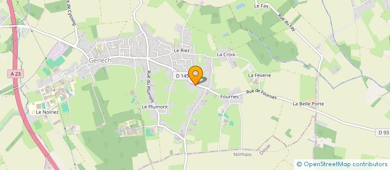 localisation de l'entreprise MONSIEUR MAXIME FICHAUX  GENECH