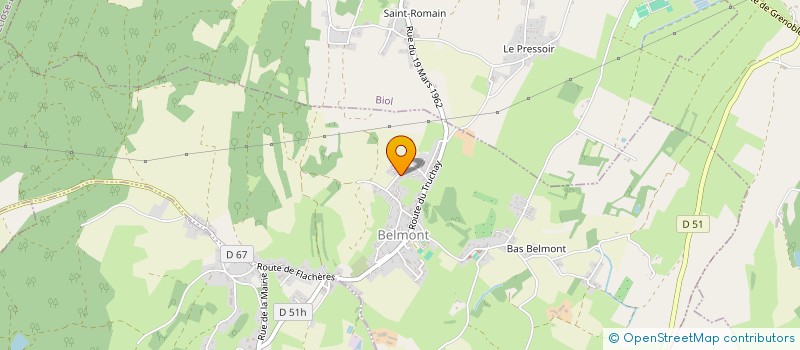 localisation de l'entreprise MONSIEUR MAXIME FIEVET  BELMONT