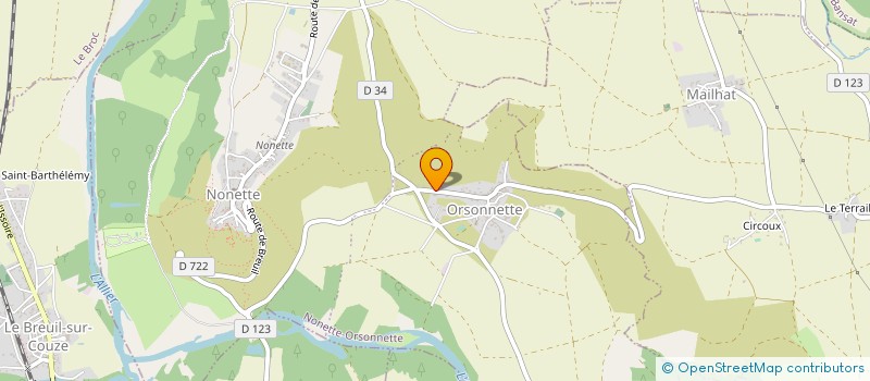 localisation de l'entreprise MONSIEUR MAXIME FILLOL  NONETTE-ORSONNETTE