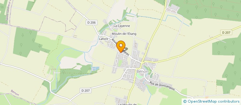 localisation de l'entreprise MONSIEUR MAXIME FILLONNEAU à BENON