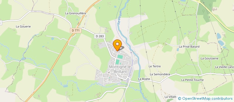 localisation de l'entreprise MONSIEUR MAXIME FLASQUIN  MONTIGNE-LE-BRILLANT