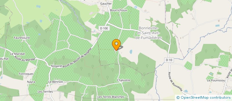 localisation de l'entreprise MONSIEUR MAXIME FLEURY  BONNEVILLE-ET-SAINT-AVIT-DE-FUMADIERES