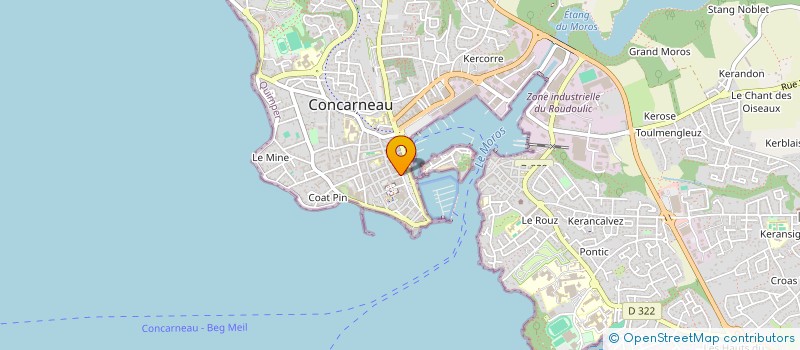 localisation de l'entreprise MONSIEUR MAXIME FONTAINE à CONCARNEAU