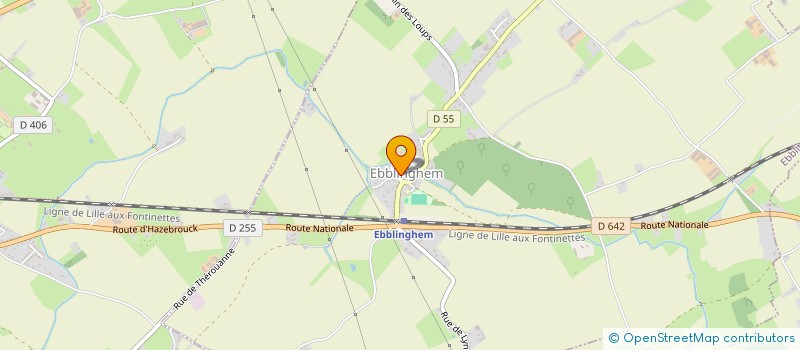 localisation de l'entreprise MONSIEUR MAXIME FONTAINE  EBBLINGHEM