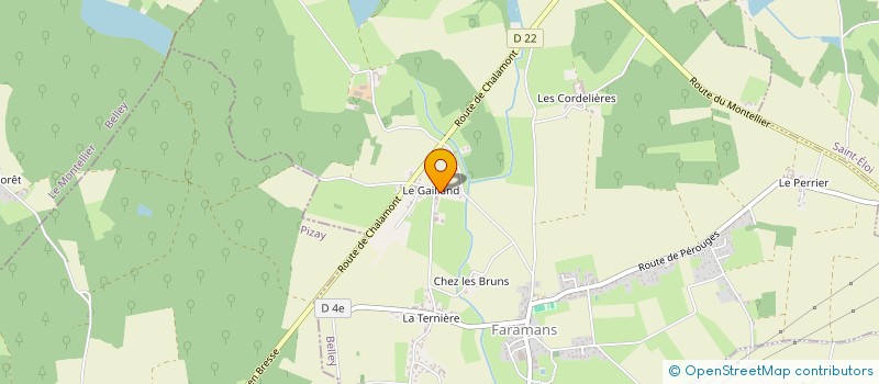 localisation de l'entreprise MONSIEUR MAXIME FOURNAND  FARAMANS