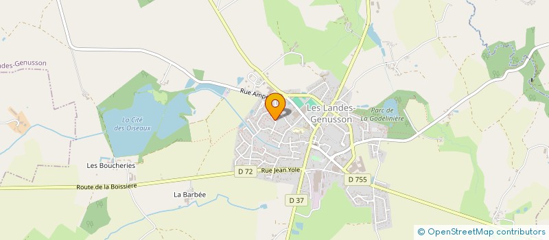 localisation de l'entreprise MONSIEUR MAXIME FRADIN  LES LANDES-GENUSSON