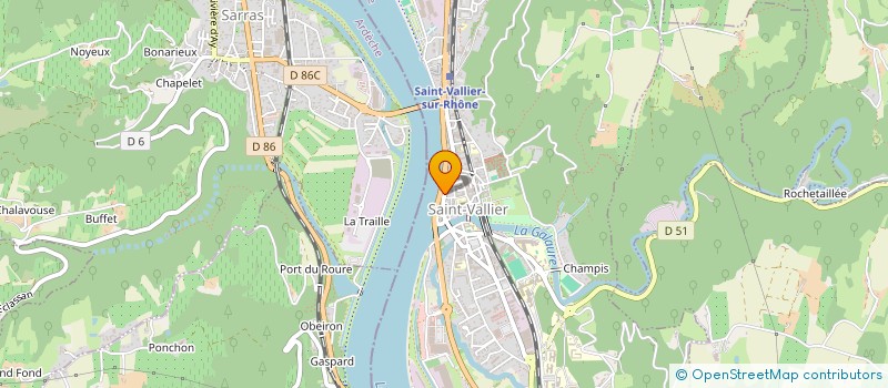 localisation de l'entreprise MONSIEUR MAXIME FRADIN  SAINT-VALLIER