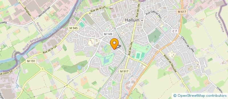 localisation de l'entreprise MONSIEUR MAXIME FREDERIKS  HALLUIN