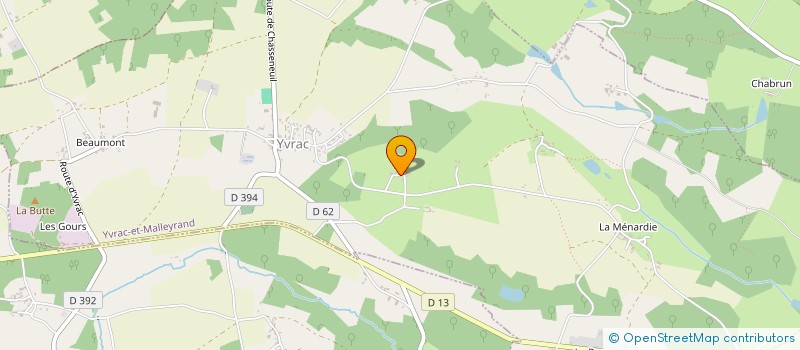 localisation de l'entreprise MONSIEUR MAXIME FRUGIER à YVRAC-ET-MALLEYRAND