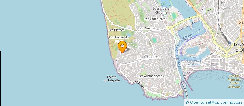 localisation de l'entreprise MONSIEUR MAXIME GABORIAU  LES SABLES D'OLONNE