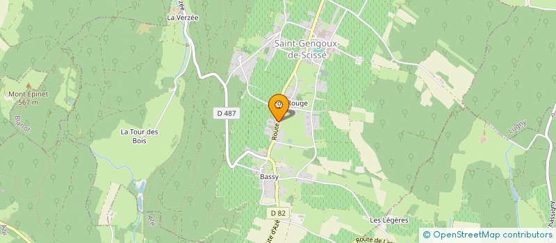 localisation de l'entreprise MONSIEUR MAXIME GAGUIN à SAINT-GENGOUX-DE-SCISSE