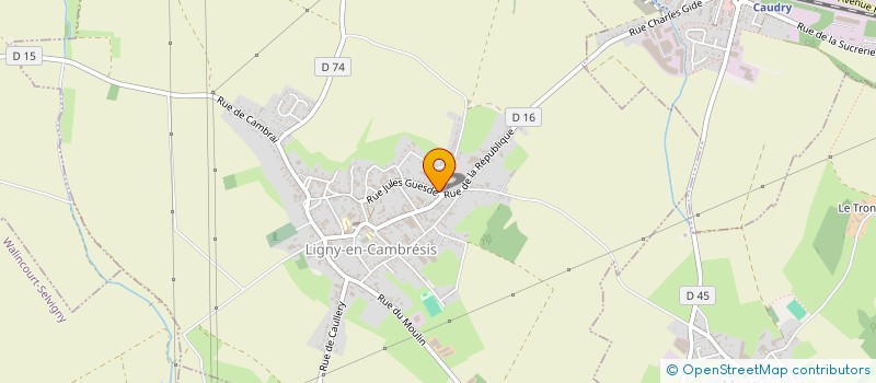 localisation de l'entreprise MONSIEUR MAXIME GAILLARD à LIGNY-EN-CAMBRESIS