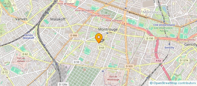 localisation de l'entreprise MONSIEUR MAXIME GALLO  MONTROUGE