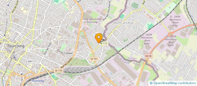 localisation de l'entreprise MONSIEUR MAXIME GALMANT  WATTRELOS