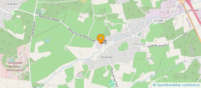 localisation de l'entreprise MONSIEUR MAXIME GARCIA  MARTILLAC