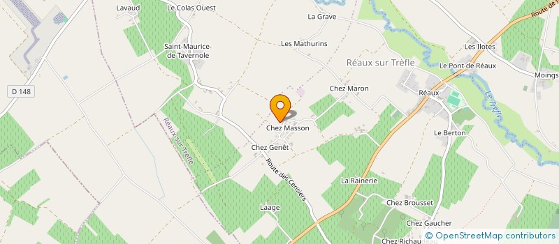 localisation de l'entreprise MONSIEUR MAXIME GARCIA  REAUX SUR TREFLE