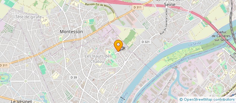 localisation de l'entreprise MONSIEUR MAXIME GARCIA  CHATOU