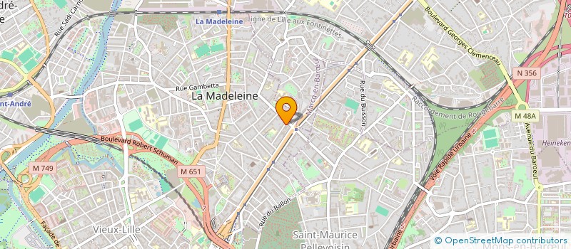 localisation de l'entreprise MONSIEUR MAXIME GARDIEN à LA MADELEINE