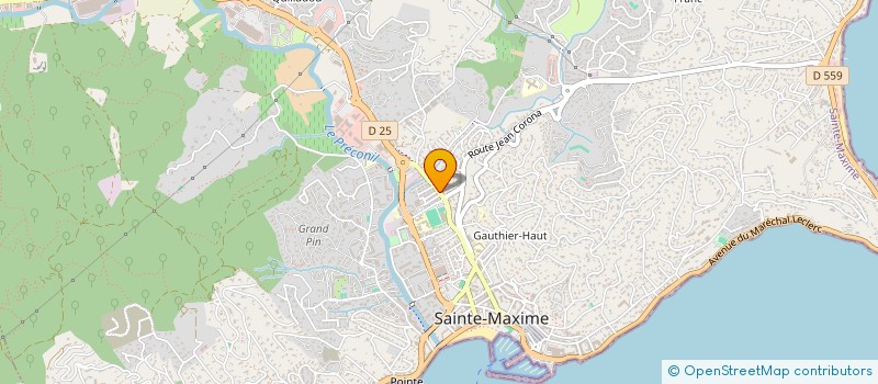 localisation de l'entreprise MONSIEUR MAXIME GARNIER à SAINTE-MAXIME