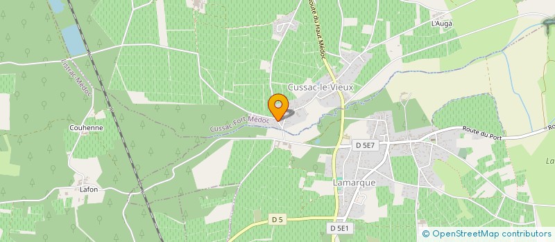 localisation de l'entreprise MONSIEUR MAXIME GARRIGOU  CUSSAC-FORT-MEDOC