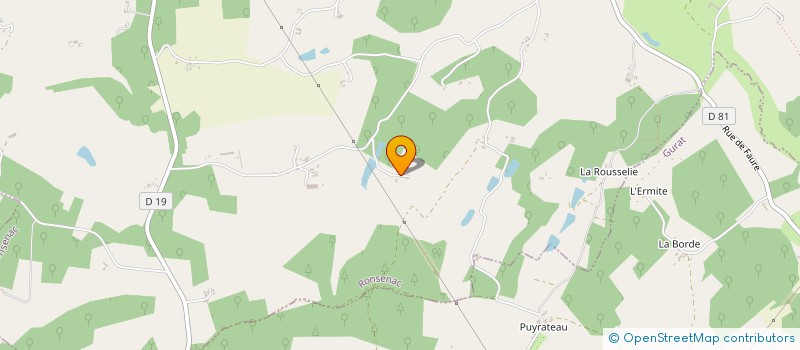 localisation de l'entreprise MONSIEUR MAXIME GAUDOU  RONSENAC