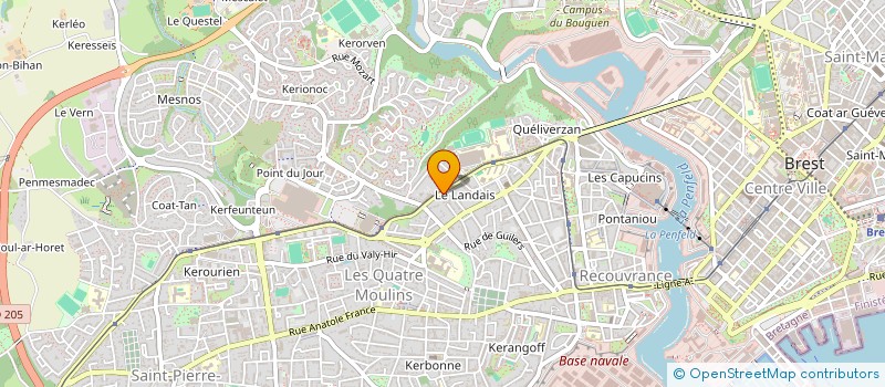 localisation de l'entreprise MONSIEUR MAXIME GAURET à BREST