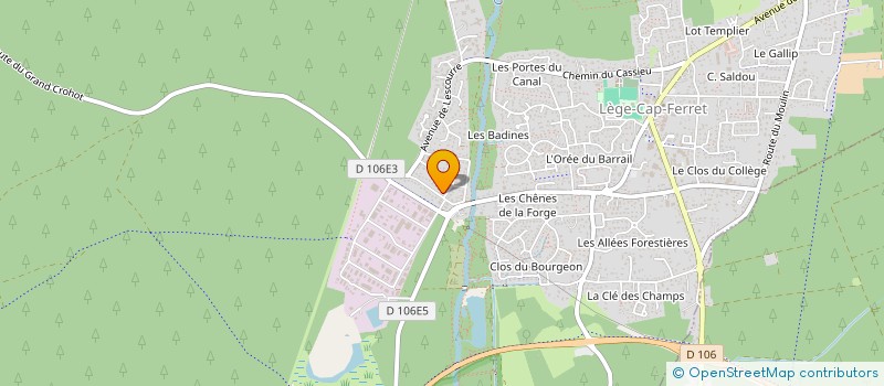 localisation de l'entreprise MONSIEUR MAXIME GAUTIER à LEGE-CAP-FERRET