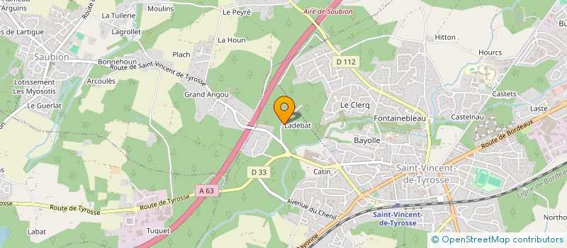 localisation de l'entreprise MONSIEUR MAXIME GAUYAT  SAINT-VINCENT-DE-TYROSSE