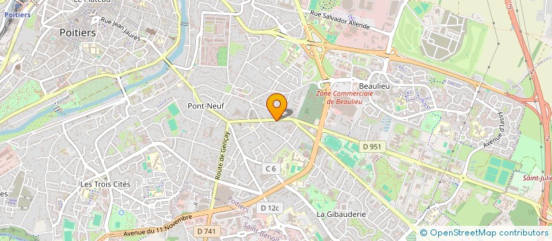 localisation de l'entreprise MONSIEUR MAXIME GEFFROY  POITIERS