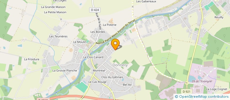 localisation de l'entreprise MONSIEUR MAXIME GEFFROY à DONNERY