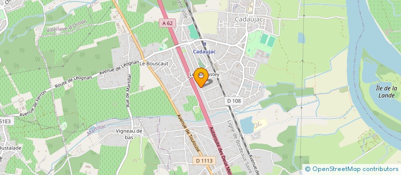 localisation de l'entreprise MONSIEUR MAXIME GELIBERT  CADAUJAC