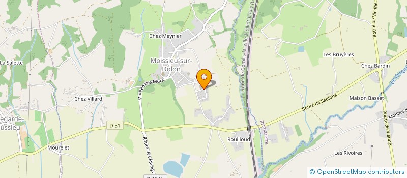 localisation de l'entreprise MONSIEUR MAXIME GENIN  MOISSIEU-SUR-DOLON