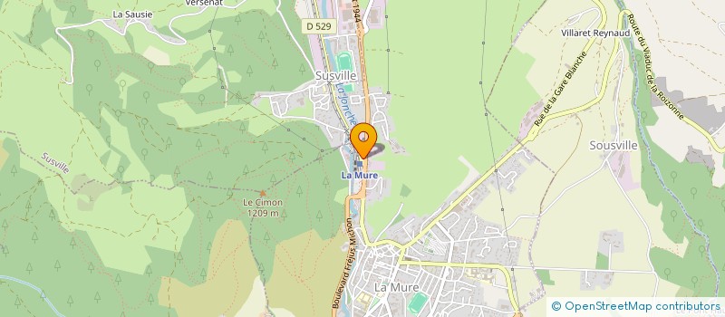 localisation de l'entreprise MONSIEUR MAXIME GERBELLI  LA MOTTE-D'AVEILLANS