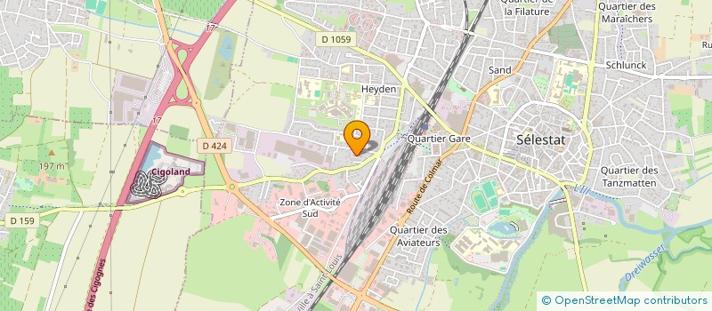 localisation de l'entreprise MONSIEUR MAXIME GHALEM  SELESTAT