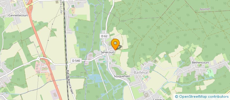 localisation de l'entreprise MONSIEUR MAXIME GHESQUIERE  BAILLEVAL