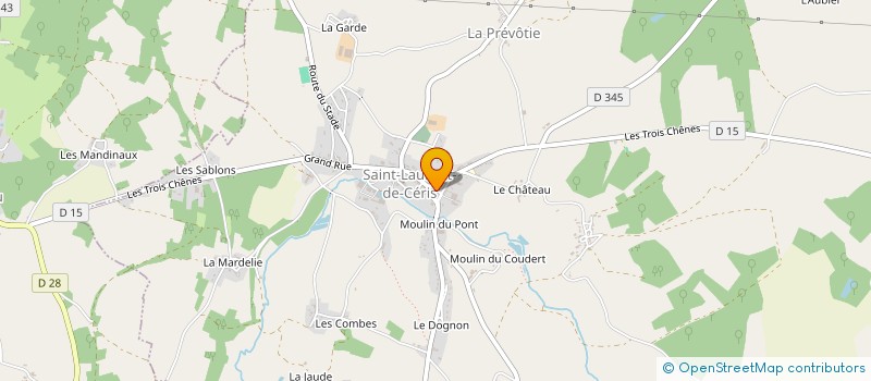 localisation de l'entreprise MONSIEUR MAXIME GILLES à SAINT-LAURENT-DE-CERIS