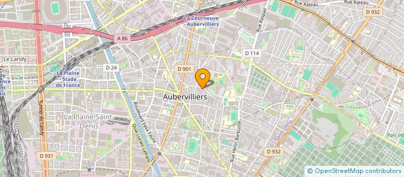 localisation de l'entreprise MONSIEUR MAXIME GIRET  AUBERVILLIERS