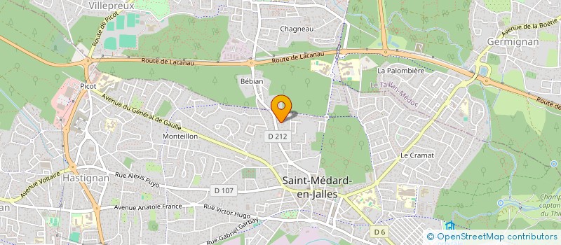 localisation de l'entreprise MONSIEUR MAXIME GIULIANI  SAINT-MEDARD-EN-JALLES