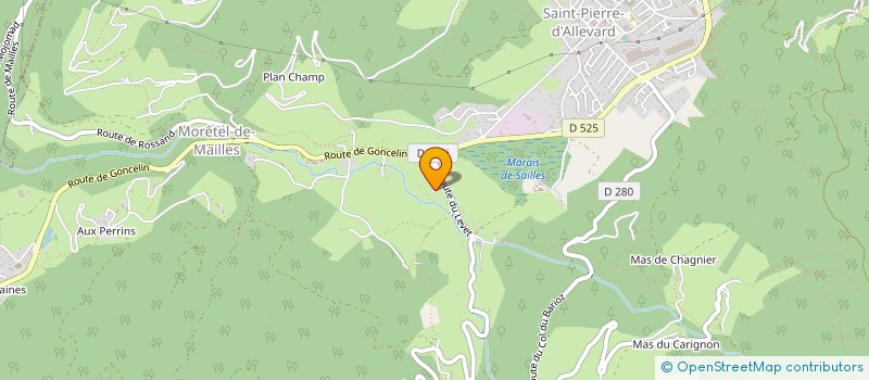 localisation de l'entreprise MONSIEUR MAXIME GIVAUDAN  CRETS EN BELLEDONNE