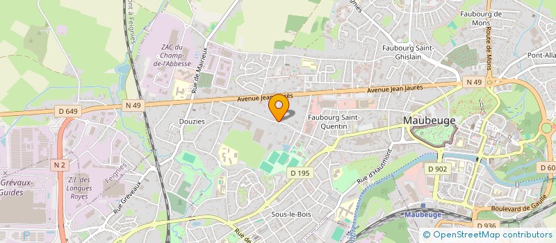 localisation de l'entreprise MONSIEUR MAXIME GLACHET  MAUBEUGE