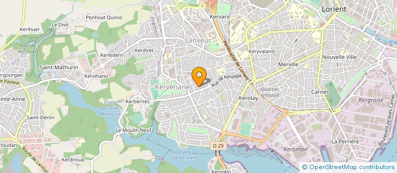 localisation de l'entreprise MONSIEUR MAXIME GOASDOUE  LORIENT