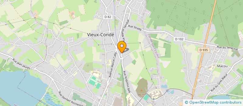 localisation de l'entreprise MONSIEUR MAXIME GOSSET  VIEUX-CONDE